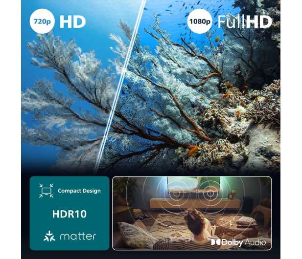 PHILIPS TV PHILIPS 32PFS6900 32" LED Titan OS Ambilight x3 - 1357125 - zdjęcie 7